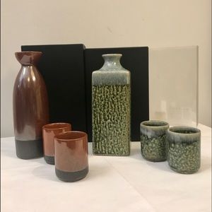 World Market set of 2 SAKE sets new made in Japan